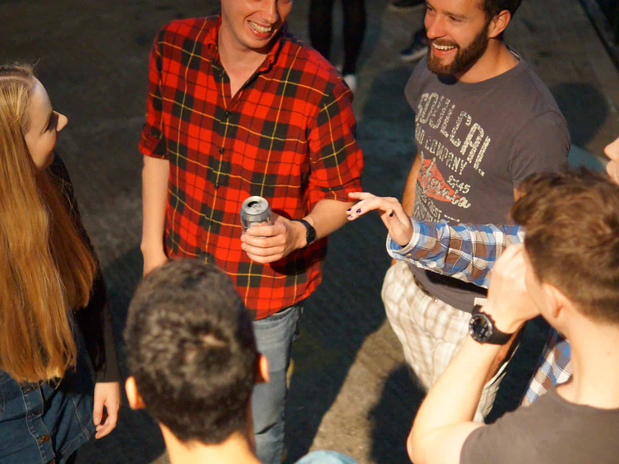 people having drinks at Whistle Punks